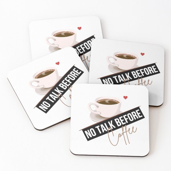 Item preview, Coffee lovers - no talk before coffee designed and sold by jijika119.