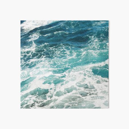 Blue Ocean Waves Art Board Print