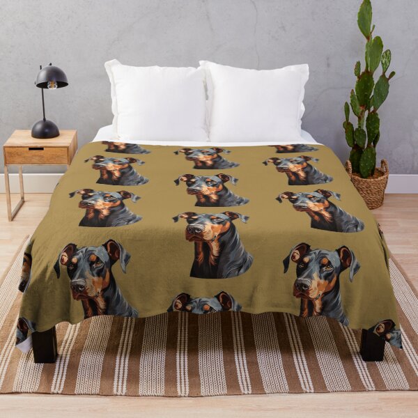 Aperçu de l'œuvre doberman à oreilles naturelles, portrait charismatique créée et vendue par pkk1designsart.