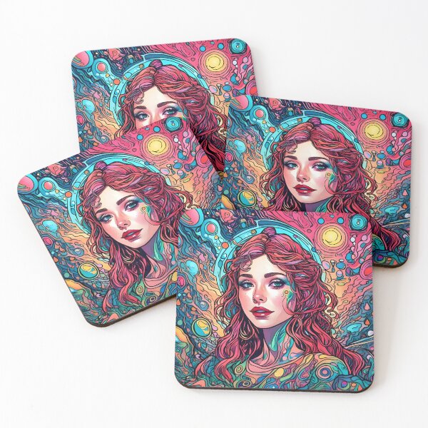 Item preview, Trippy space girl spiritual designed and sold by VDDDesign.