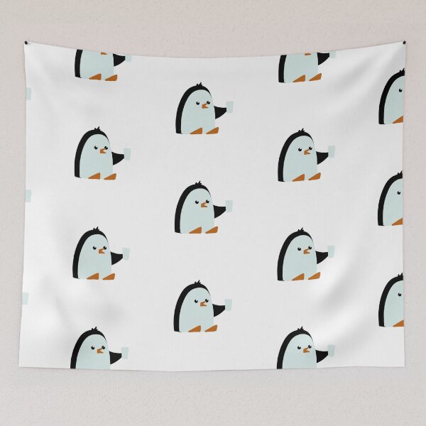 Item preview, Penguin With A Pint designed and sold by liv-withbooks.