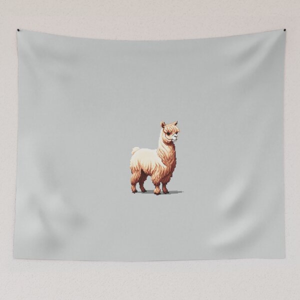 Item preview, Pixel Art Alpaca Design Print  designed and sold by randomtdesigns.