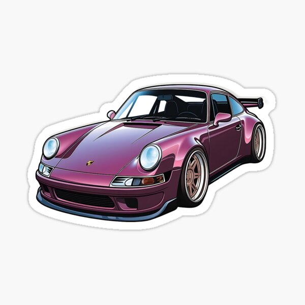 Item preview, car sticker (Porshe 911) designed and sold by DropeSavage.