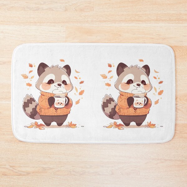 Item preview, Fall Raccoon with Hot Drink designed and sold by KIBBYKO.