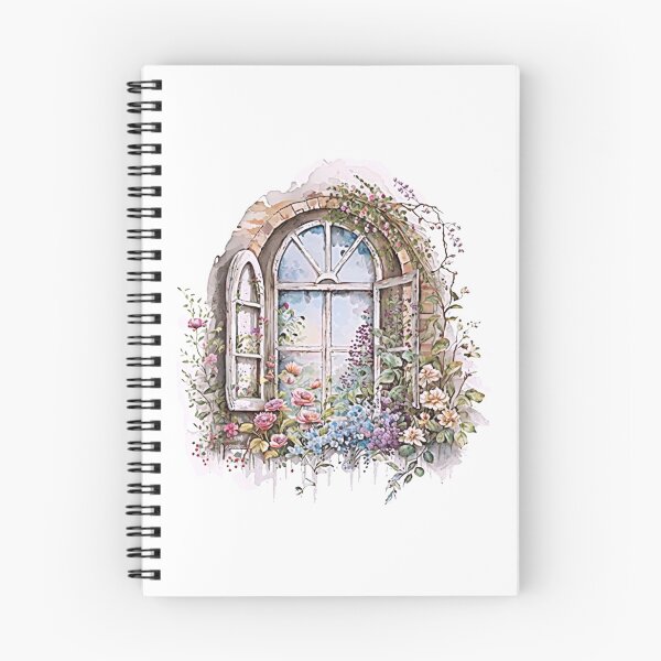 Item preview, Watercolor Floral Window  designed and sold by butterflykissss.