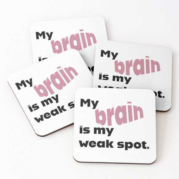 Item preview, My Brain is My Weak Spot designed and sold by grawlixdesign.