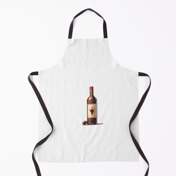 Item preview, Pixel Art Vintage Bottle of Wine Design Print  designed and sold by randomtdesigns.