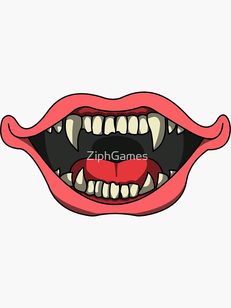 funny mouth vampire Spiral Notebook for Sale by ZiphGames