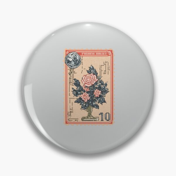 Item preview, Pixel Art Vintage Stamp Design Print  designed and sold by randomtdesigns.