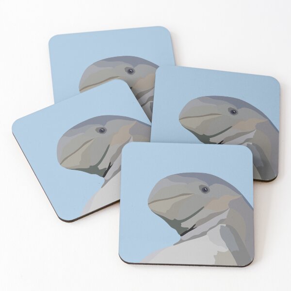 Item preview, S is for Snubfin Dolphin,Snubfin Dolphin Artwork – Unique Coastal Dolphin Illustration and Marine Wildlife Design designed and sold by PrettylittlepastelUk.