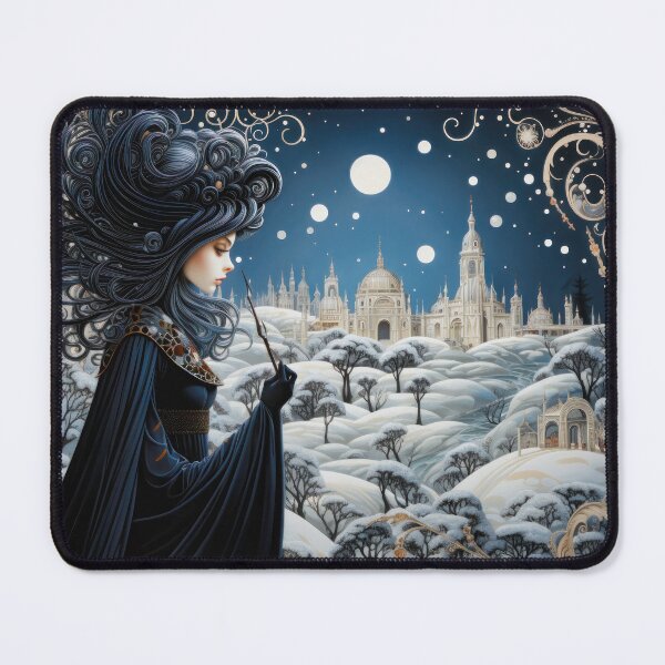 Item preview, Raven-Haired Nouveau Witch designed and sold by Quips-n-Gifts.