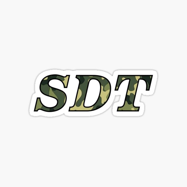 sdt camo Sticker