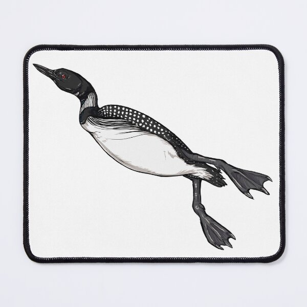 Item preview, swimming loon designed and sold by Loons-and-Moons.