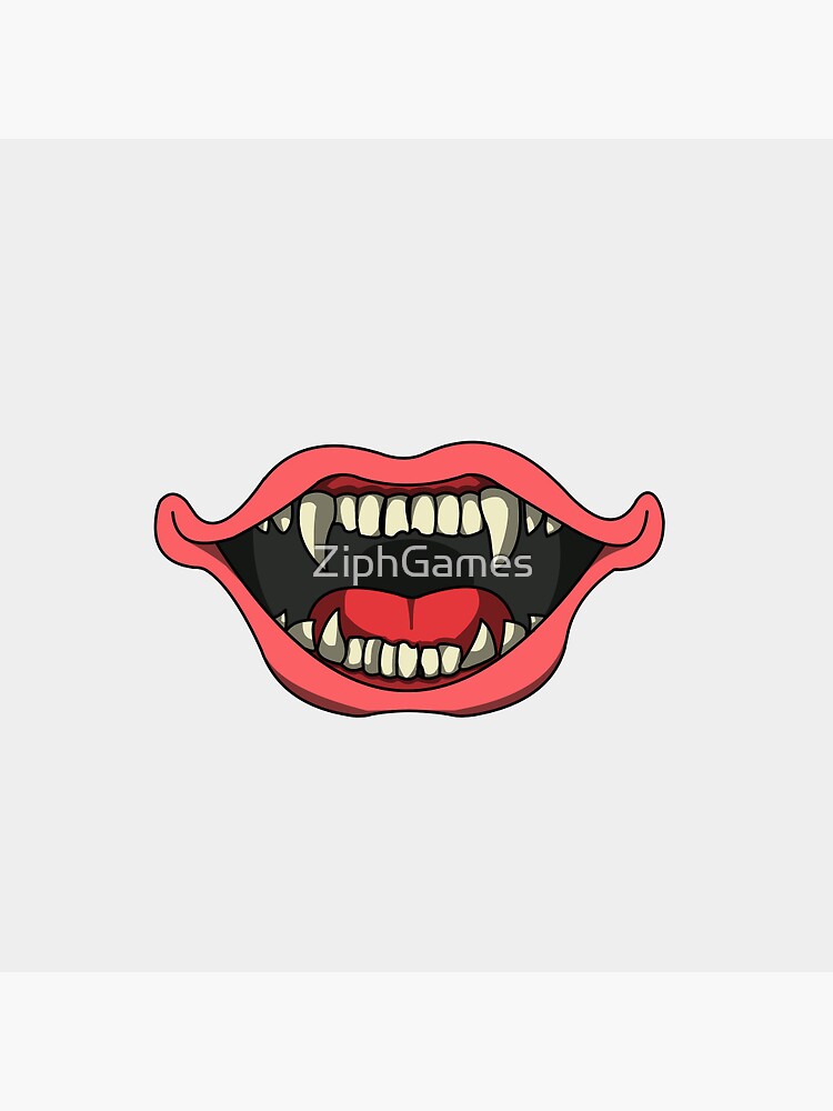 funny mouth vampire Spiral Notebook for Sale by ZiphGames