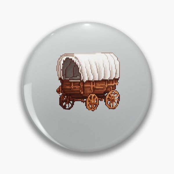 Item preview, Pixel Art Covered Wagon Design Print  designed and sold by randomtdesigns.