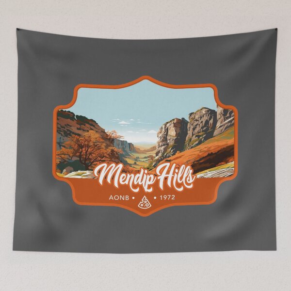 Item preview, Mendip Hills Area of Outstanding Natural Beauty (AONB) United Kingdom - Digital Art - Sticker Series 2 | WanderUpNorthCo. designed and sold by WanderUpNorth.