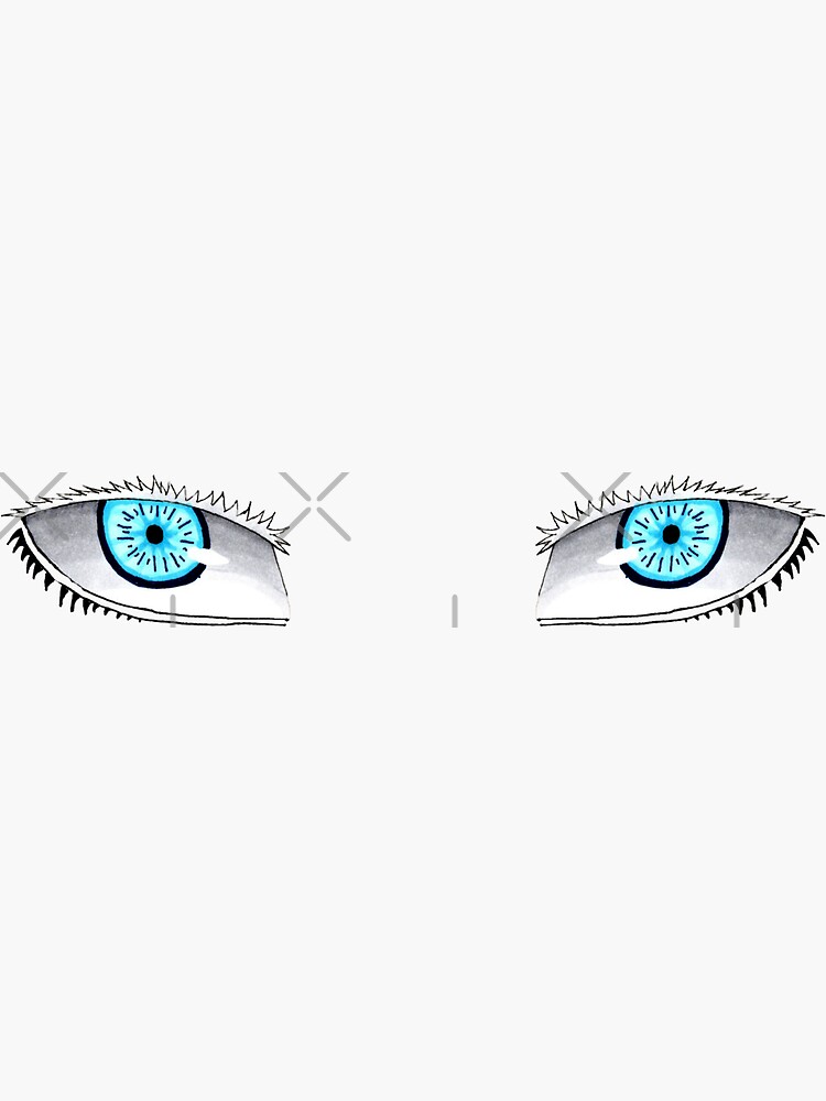 "Gojo's Eyes" Sticker for Sale by Ryzan35 | Redbubble