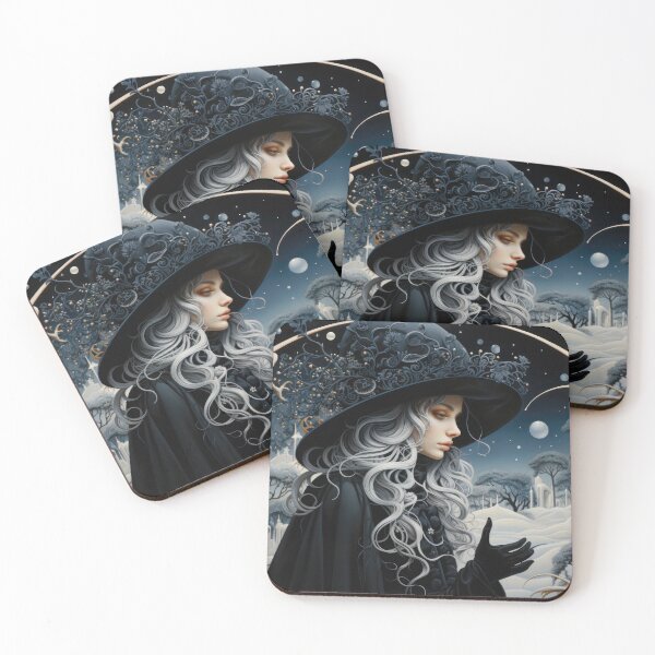 Item preview, Silver-Haired Nouveau Witch designed and sold by Quips-n-Gifts.