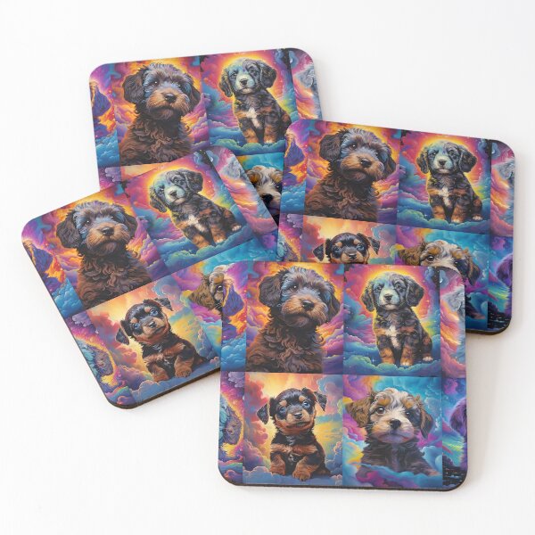 Aperçu de l'œuvre Collage de chiots nuageux créée et vendue par wumples.