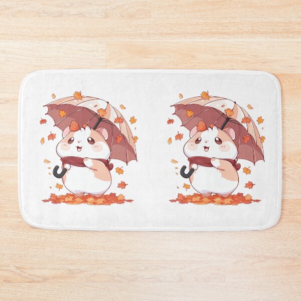 Item preview, Cute Fall Hamster with Umbrella designed and sold by KIBBYKO.