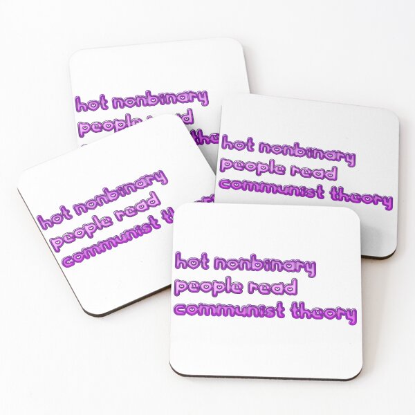 Item preview, hot nonbinary people read communist theory designed and sold by PositiveVibes02.