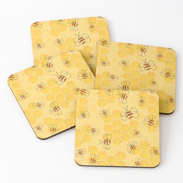 Item preview, Bee Buzzing Honey Bees Bumblebee Art designed and sold by antiqueart.