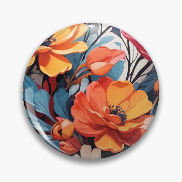 Item preview, Colorful Floral Designs, Floral Backrounds designed and sold by PillowTalkyZone.