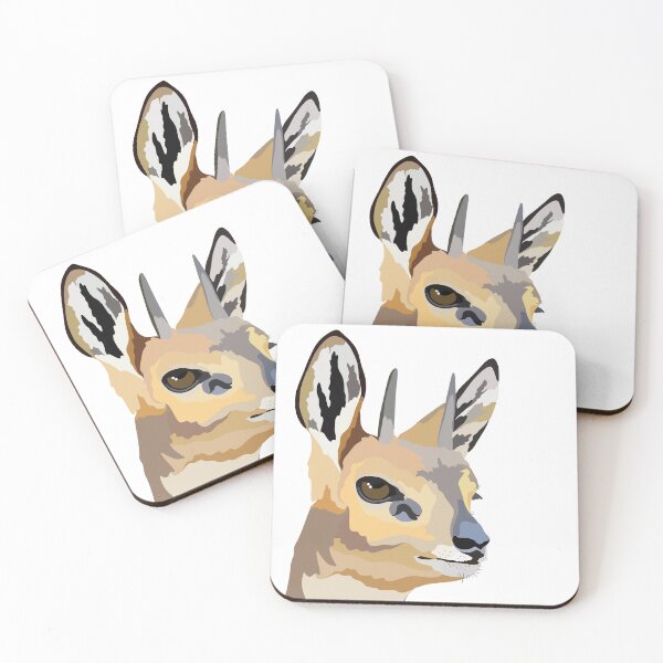 Item preview, K is for Klipspringer, Klipspringer Illustration – Agile African Antelope Wildlife Art designed and sold by PrettylittlepastelUk.