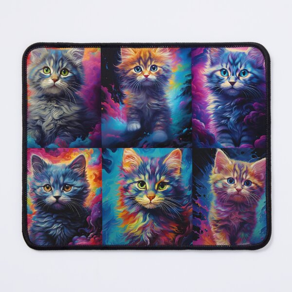 Item preview, Kittens in Colorful Clouds designed and sold by wumples.