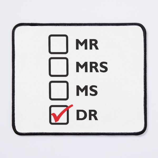 Item preview, PhD University Graduation Gift: Mr Mrs Ms Dr designed and sold by Academugs.