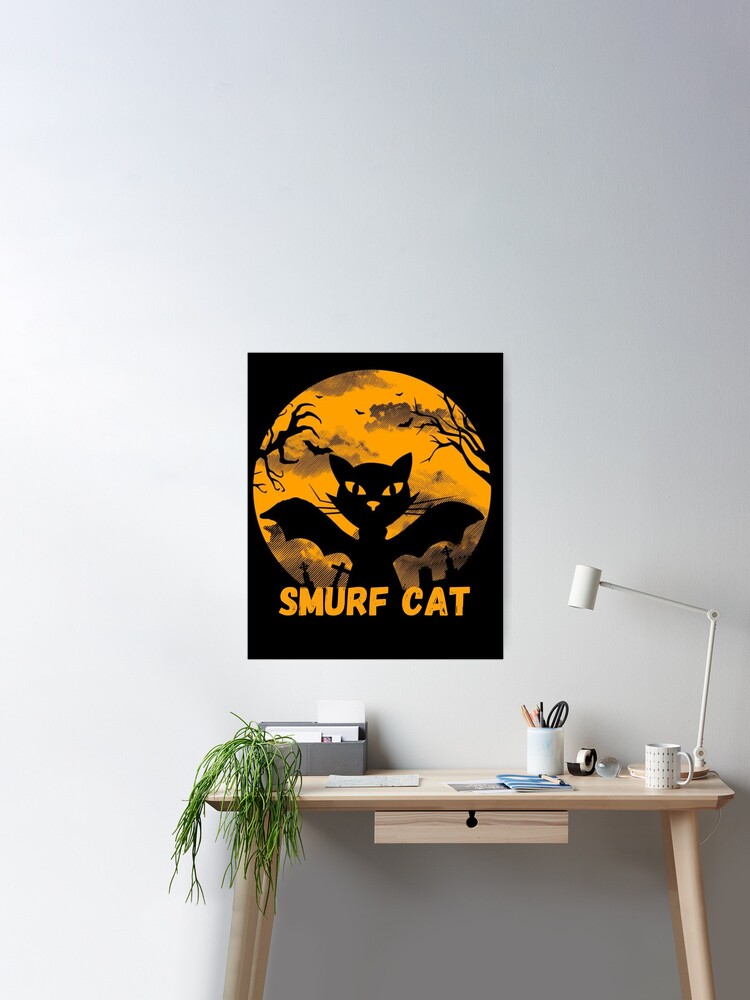 Cute Little Smurf Cat Poster for Sale by sklstore