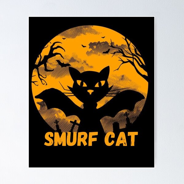 Cute Little Smurf Cat Poster for Sale by sklstore