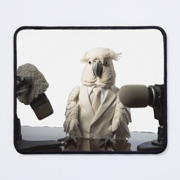 Item preview, Cockatoo Reporter Broadcasting the Morning News designed and sold by yourfavdraw.