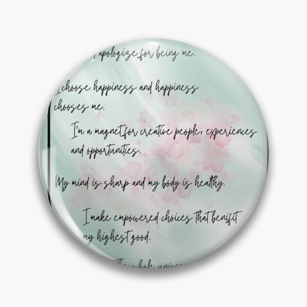 Aperçu de l'œuvre Affirmations positives quotidiennes créée et vendue par vyascreations.