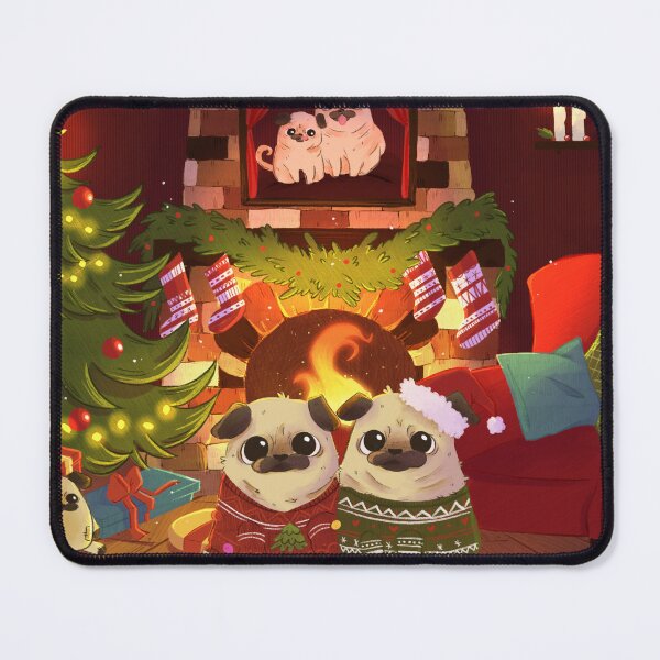 Item preview, Pug Christmas designed and sold by Susanna Zeiser.