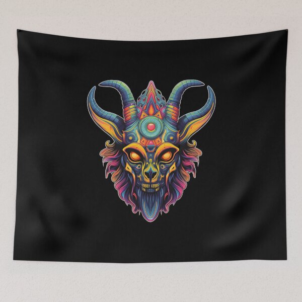Item preview, Trippy Baphomet: Unleash the Psychedelic Mysteries designed and sold by Mr.Psychedelia.