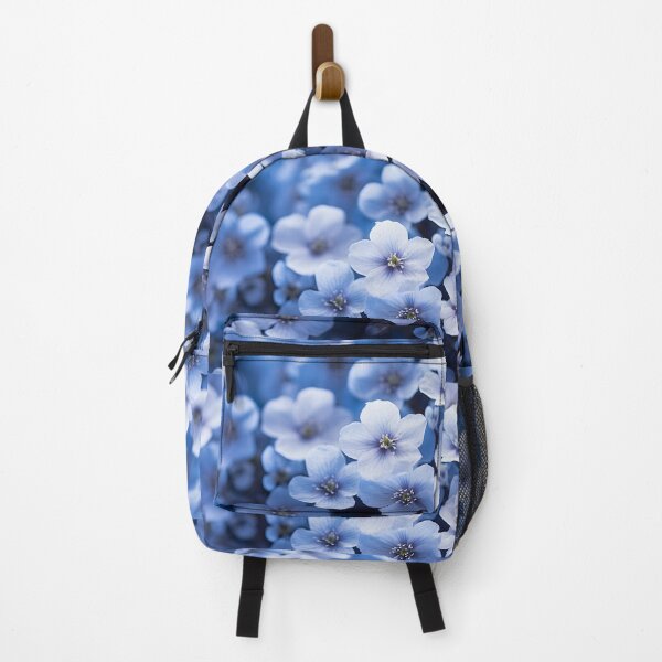 Item preview, A close up illustration of little blue flowers in the style of fairycore designed and sold by AI-Only Creations.