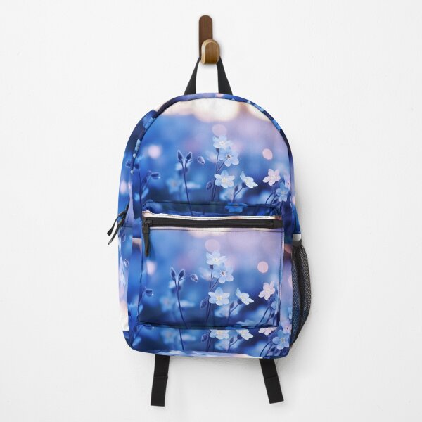 Item preview, Little blue flowers in the sunlight in the style of cute and dreamy designed and sold by AI-Only Creations.