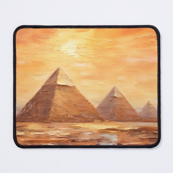 Item preview, The Pyramids of Giza, Egypt, Original, AI Generated Art - One of the Seven Wonders of the Ancient World designed and sold by studioSharonKay.
