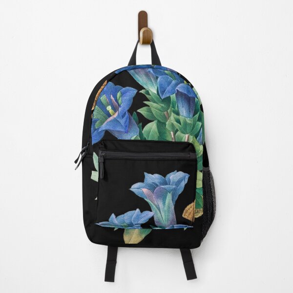 Item preview, Blue Trumpet Gentian by Pierre-Joseph Redouté + Scientific name designed and sold by 29Bumblebee.