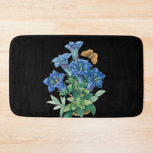 Item preview, Blue Trumpet Gentian by Pierre-Joseph Redouté + Scientific name designed and sold by 29Bumblebee.