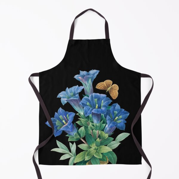 Item preview, Blue Trumpet Gentian by Pierre-Joseph Redouté + Scientific name designed and sold by 29Bumblebee.