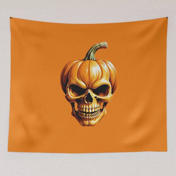 Item preview, Pumpkin skull, halloween creepy jack o lantern designed and sold by ChaosEdits.