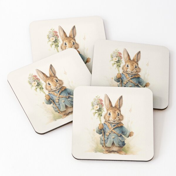 Item preview, Bunny with Flowers designed and sold by ebrawne.