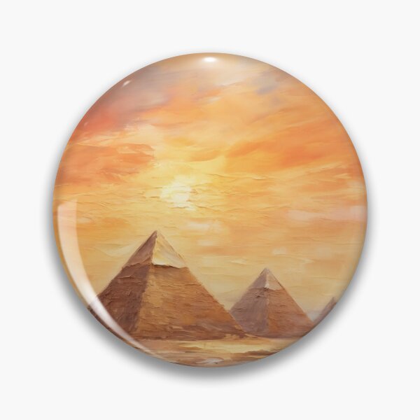 Item preview, The Pyramids of Giza, Egypt, Original, AI Generated Art - One of the Seven Wonders of the Ancient World designed and sold by studioSharonKay.