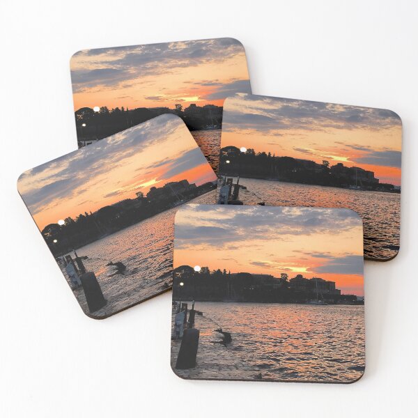 Item preview, sunset at mandariki marina,corfu designed and sold by Hermossa-Art.