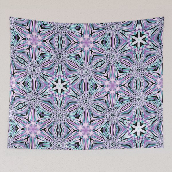 Item preview, Abstract Purple & Teal Fractal Flowers 14 designed and sold by SXW Designs.