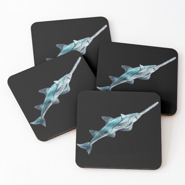 Item preview, Smalltooth Sawfish, black background designed and sold by Bridget Vincent.