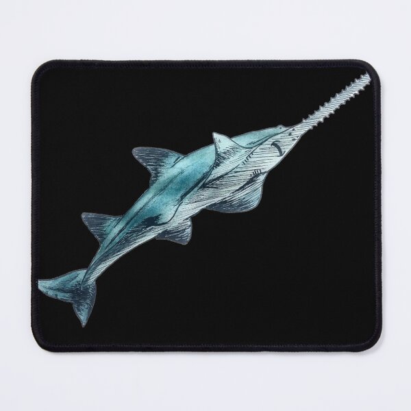 Item preview, Smalltooth Sawfish, black background designed and sold by Bridget Vincent.