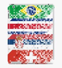 Abstract composition of the flags of national sports teams iPad Case/Skin